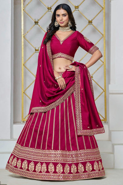 Pink Colour Art Silk Lehenga Choli LC1050644