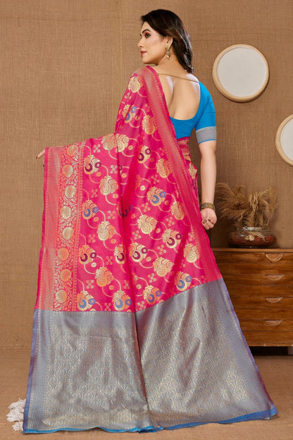 Pink Colour Banarasi Silk Saree SD1110288 A
