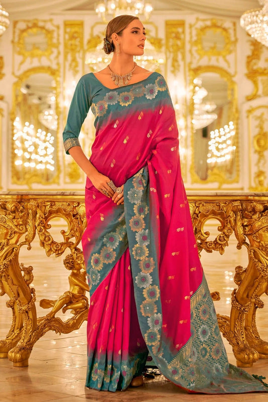 Pink Colour Banarasi Silk Saree SD1110346