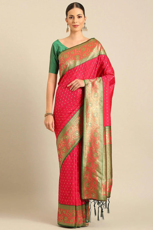 Pink Colour Banarasi Silk Traditional Saree SD1102481