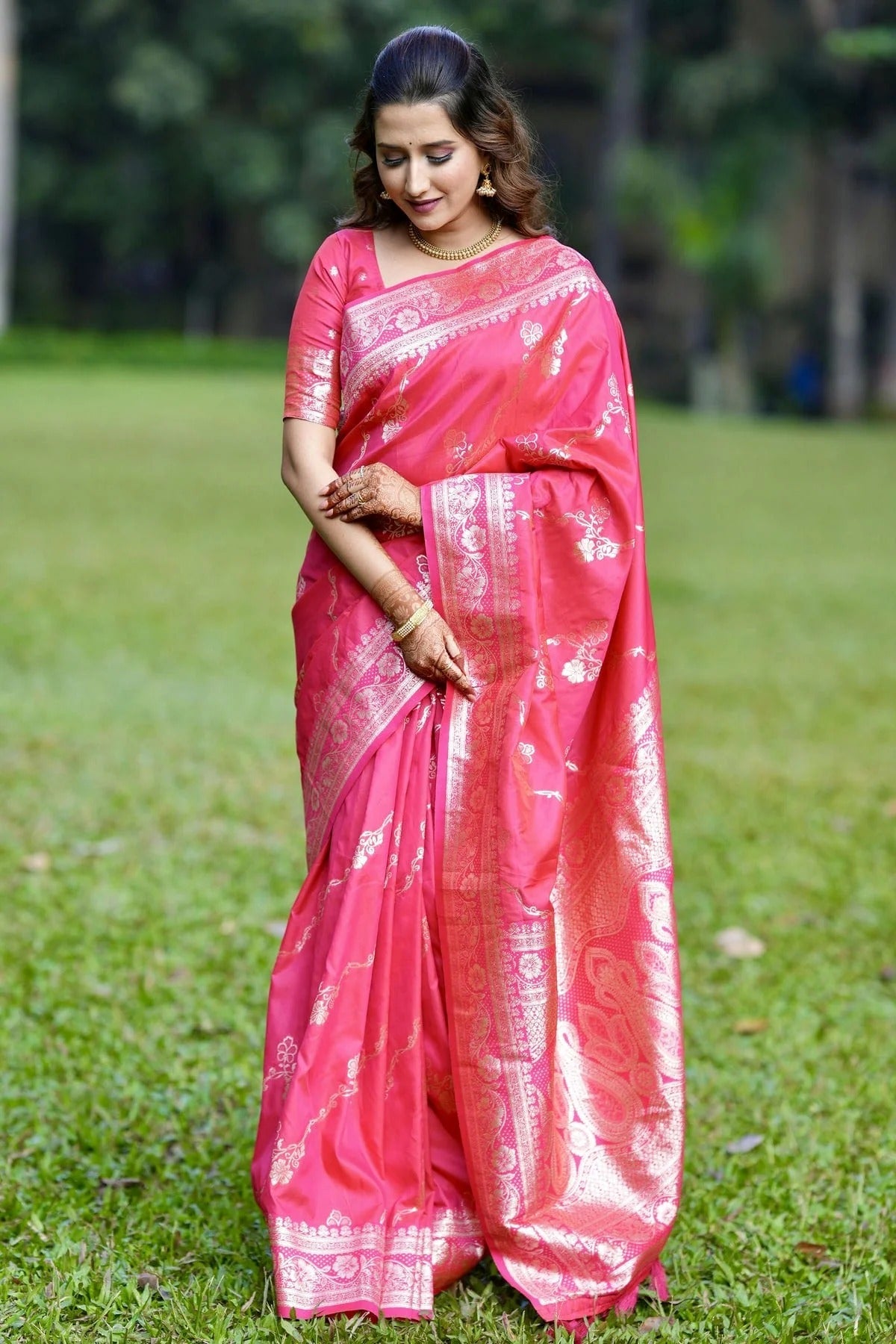 Pink Colour Banarasi Silk Traditional Saree SD1111941