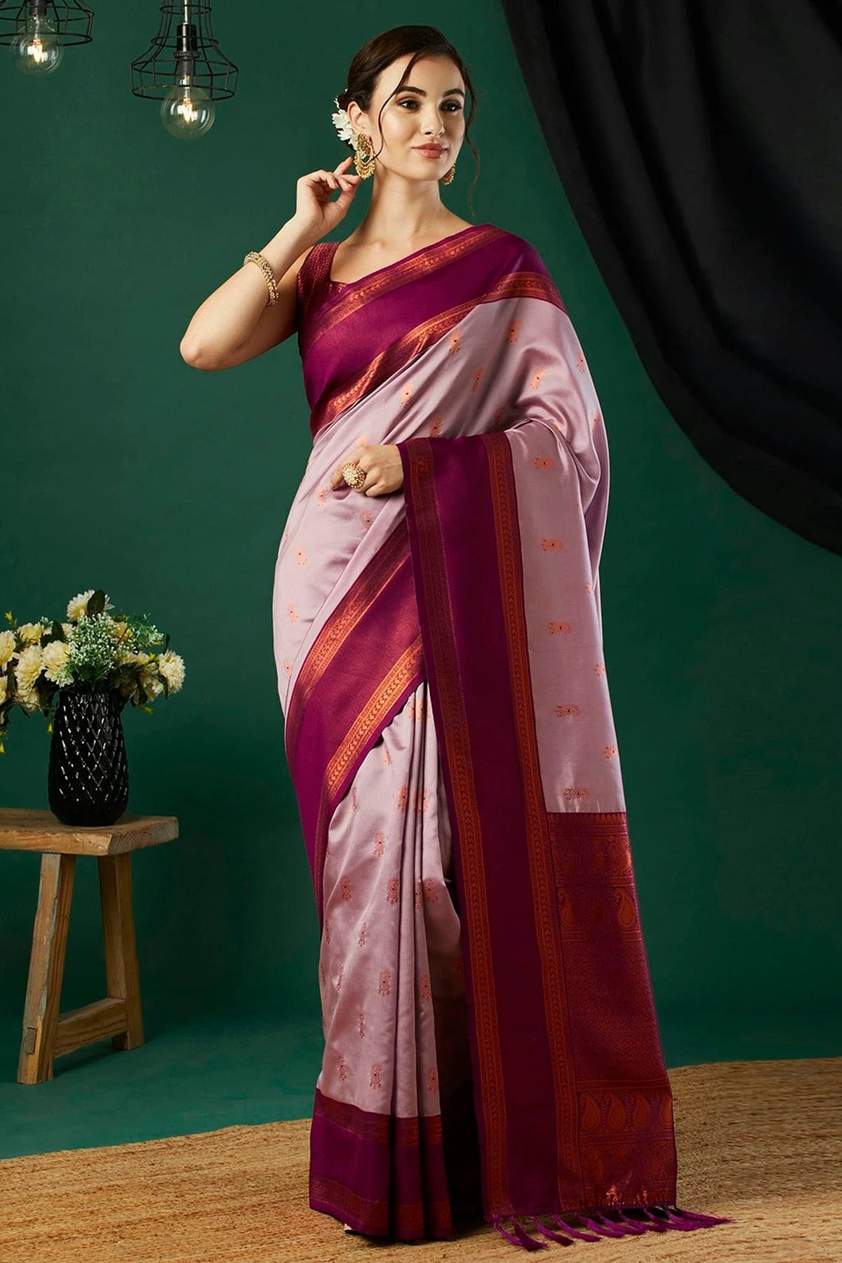 Pink Colour Banarasi Silk Traditional Saree SD1112126