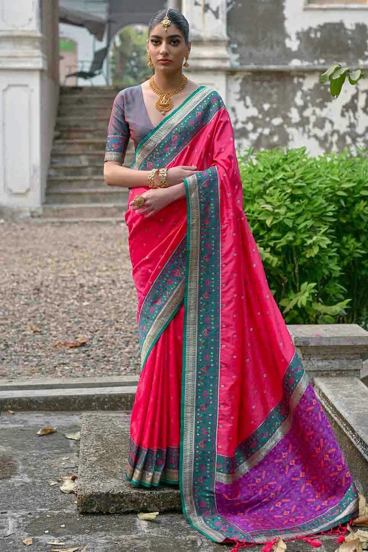 Pink Colour Banarasi Silk Traditional Saree SD1260062
