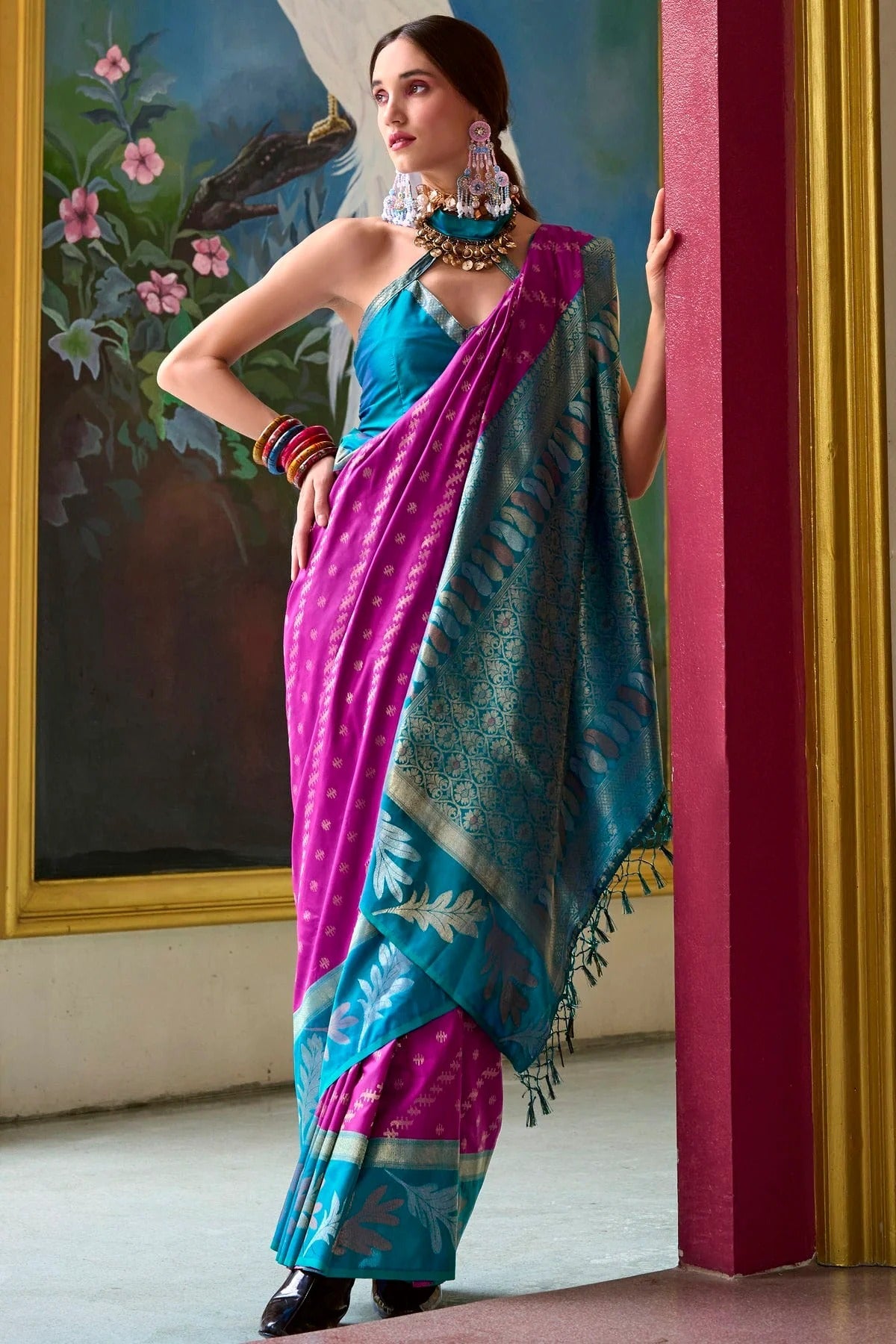 Pink Colour Banarasi Silk Traditional Saree SD1290192 A