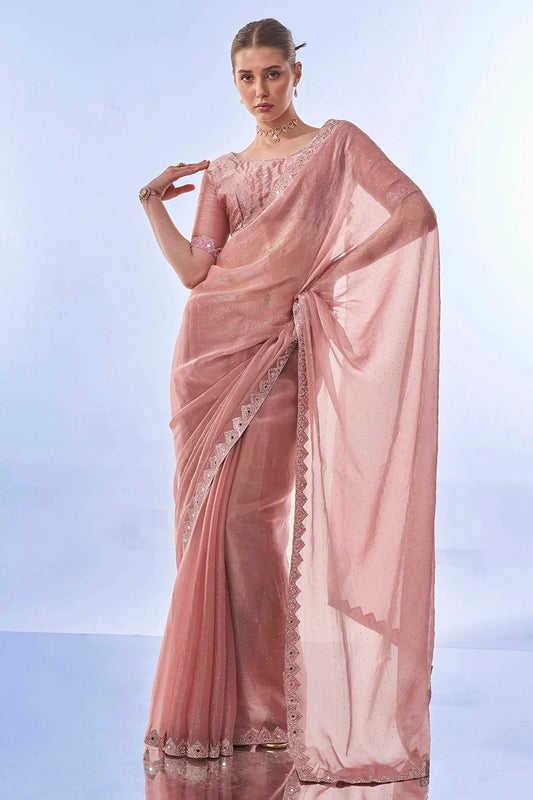 Pink Colour Burburry Saree SD1110439