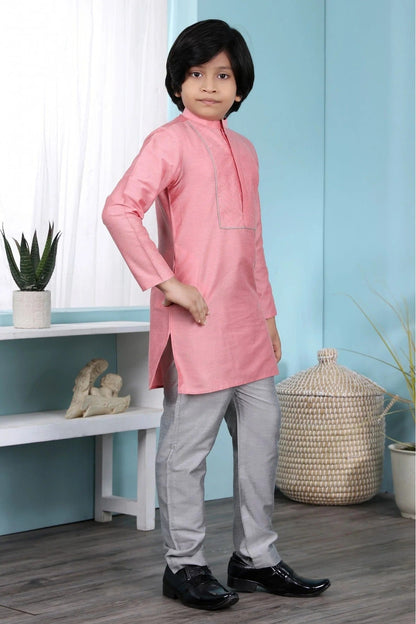 Pink Colour Cotton Silk Kurta Pajama BW1070076 B
