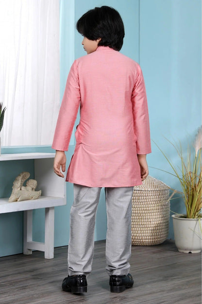 Pink Colour Cotton Silk Kurta Pajama BW1070076 C