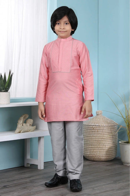 Pink Colour Cotton Silk Kurta Pajama BW1070076