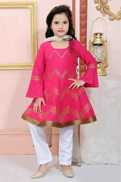 Pink Colour Cotton Silk Party Wear Pant Style Suit GW1070060