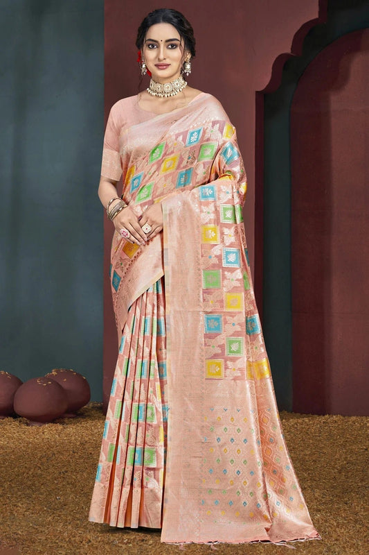 Pink Colour Cotton Traditional Saree SD1102762