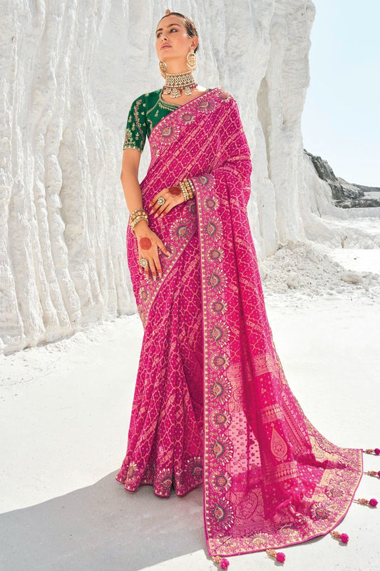 Pink Colour Georgette Designer Saree SD1290168