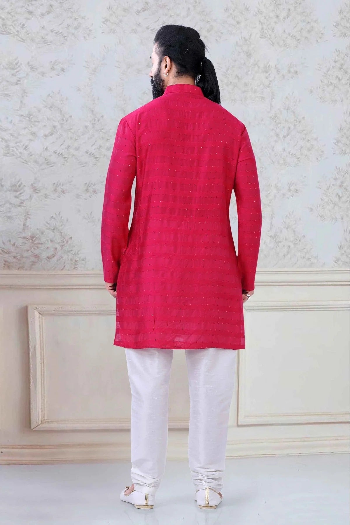 Pink Colour Georgette Festival Wear Kurta Pajama KP1130054 A