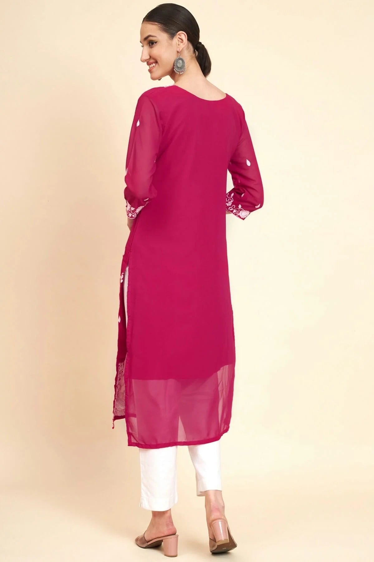 Pink Colour Georgette Kurti KR1111050 A