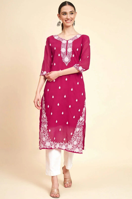 Pink Colour Georgette Kurti KR1111050