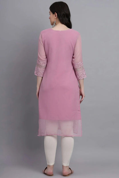 Pink Colour Georgette Kurti KR1111167 A