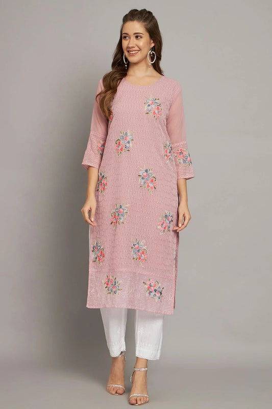 Pink Colour Georgette Kurti KR1111210