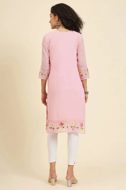 Pink Colour Georgette Kurti KR1111246 A