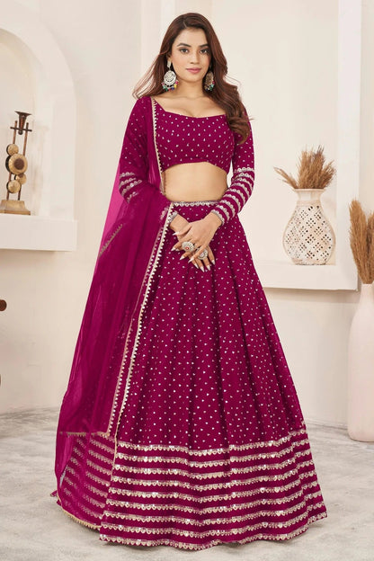 Pink Colour Georgette Lehenga Choli LC1010270