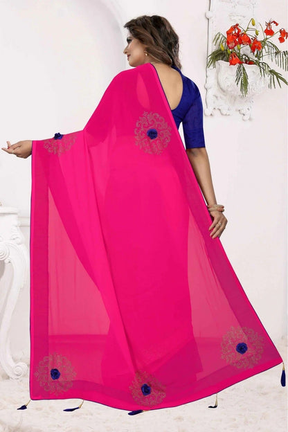 Pink Colour Georgette Traditional Saree SD1120555 A