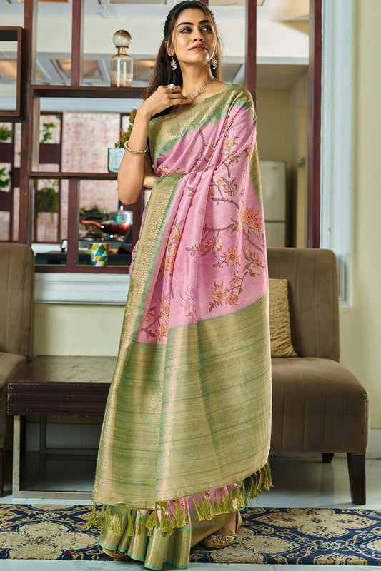 Pink Colour Handloom Kotha Silk Saree SD1110063