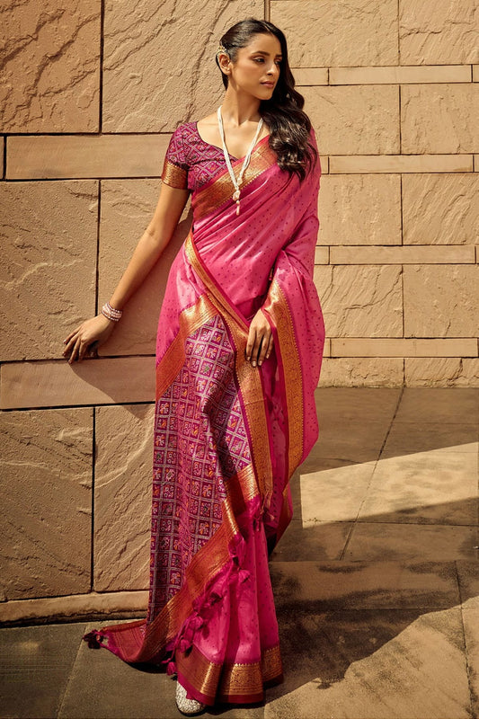 Pink Colour Handloom Silk Saree SD1110077
