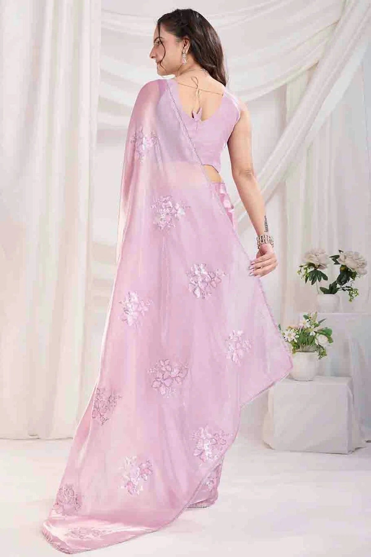 Pink Colour Jimmi Choo Designer Saree SD1112843 A