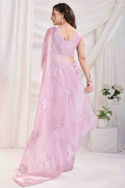 Pink Colour Jimmi Choo Designer Saree SD1112843 A