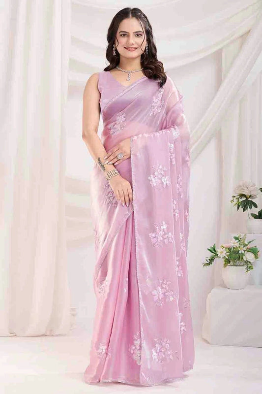 Pink Colour Jimmi Choo Designer Saree SD1112843