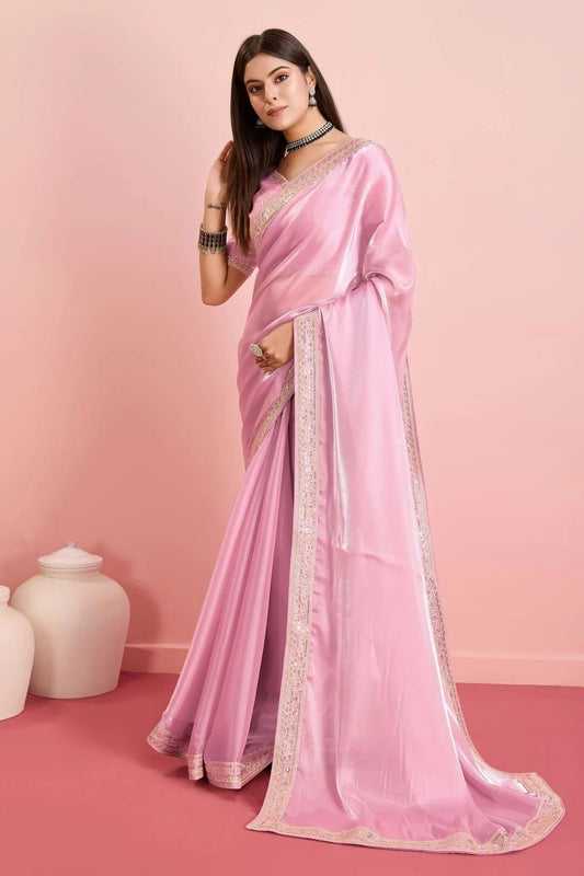 Pink Colour Jimmy Choo Saree SD1110451