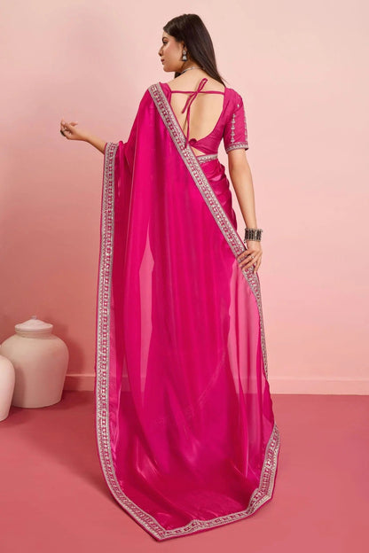 Pink Colour Jimmy Choo Saree SD1110453 A