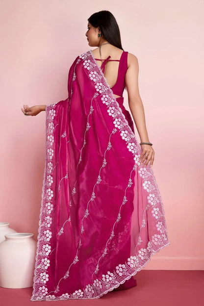 Pink Colour Jimmy Choo Saree SD1110460 A