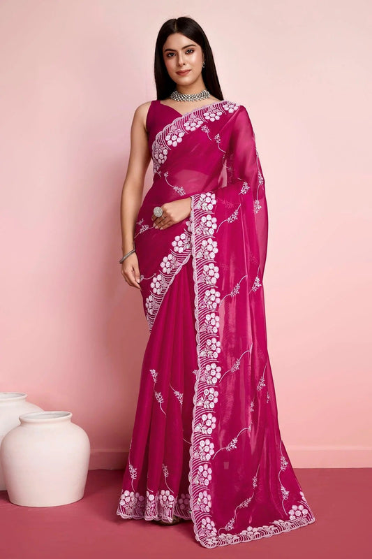 Pink Colour Jimmy Choo Saree SD1110460