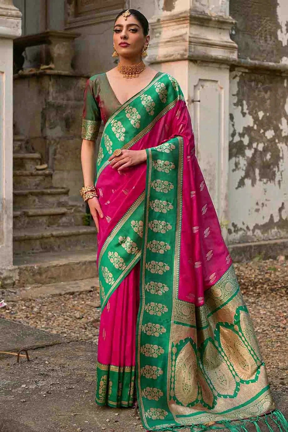 Pink Colour Kanchi Silk Traditional Saree SD1260055