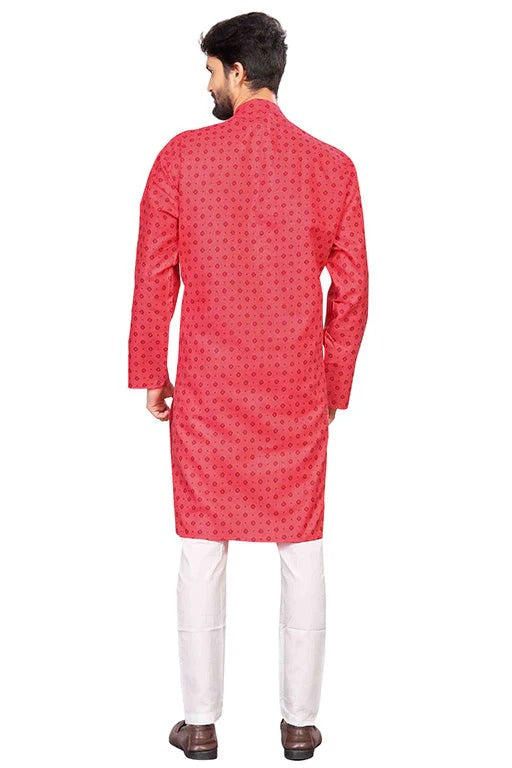 Pink Colour Kurta Pajama In Cotton KP1210202 A