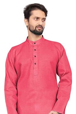Pink Colour Kurta Pajama In Cotton KP1210207 A