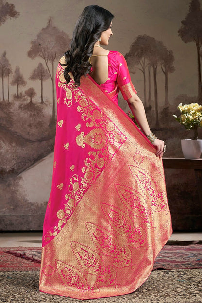 Pink Colour Lichi Silk Traditional Saree SD1112202 A