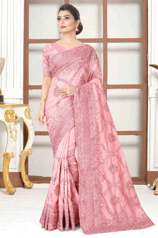 Pink Colour Modal Silk Designer Saree SD1090182