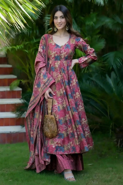 Pink Colour Muslin Stitched Salwar Suit SS1111427