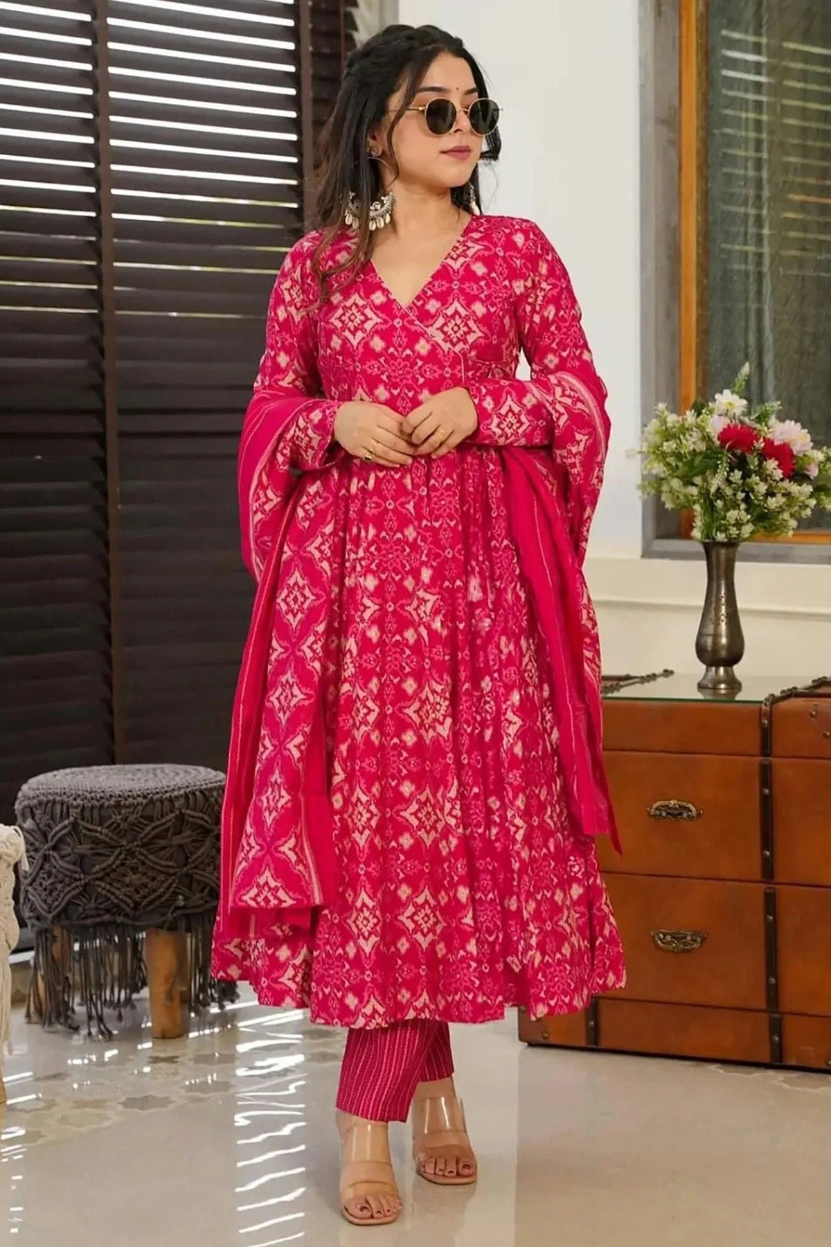 Pink Colour Muslin Stitched Salwar Suit SS1111432