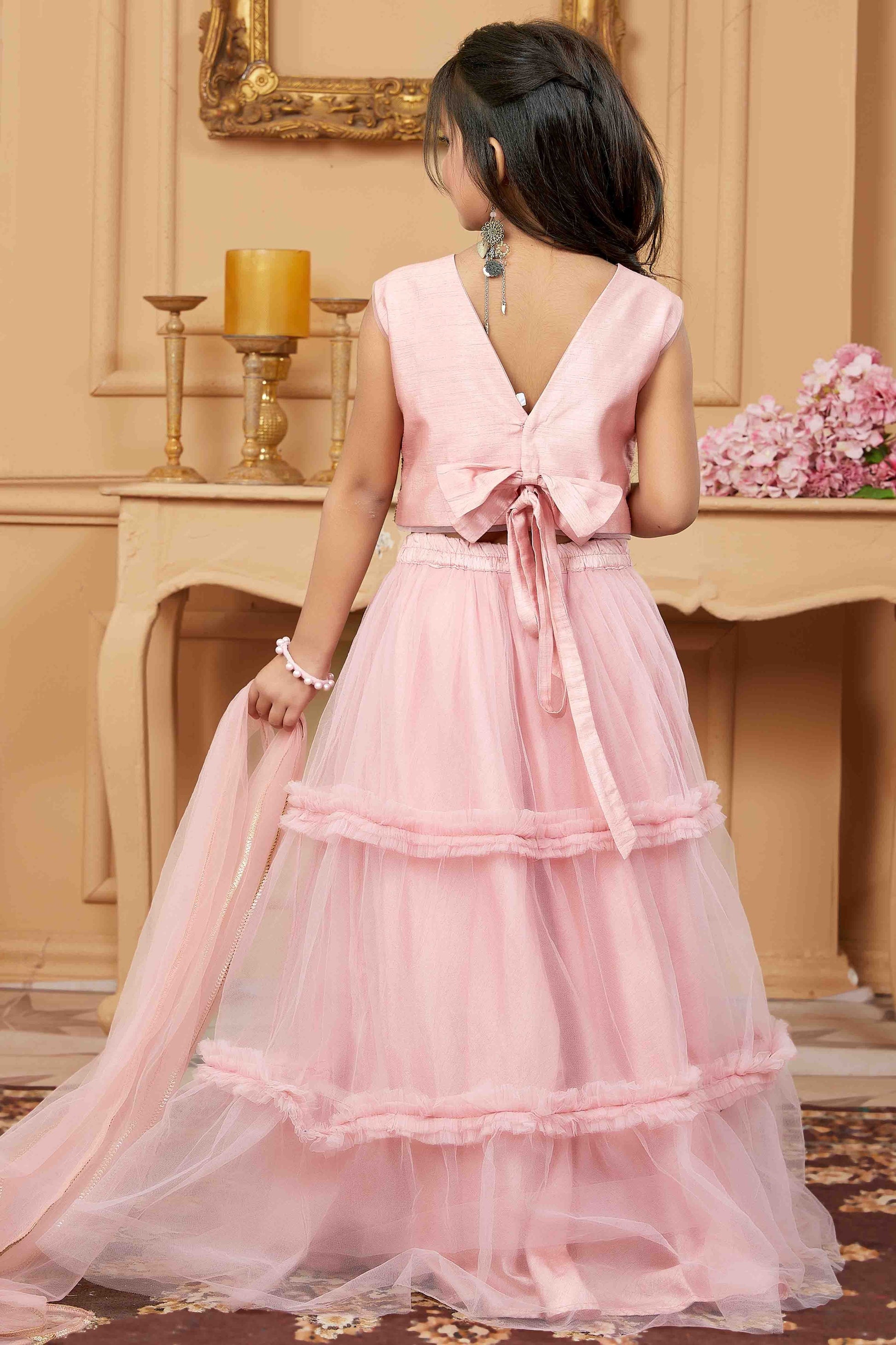 Pink Colour Net Lehenga Choli GW1070756 A