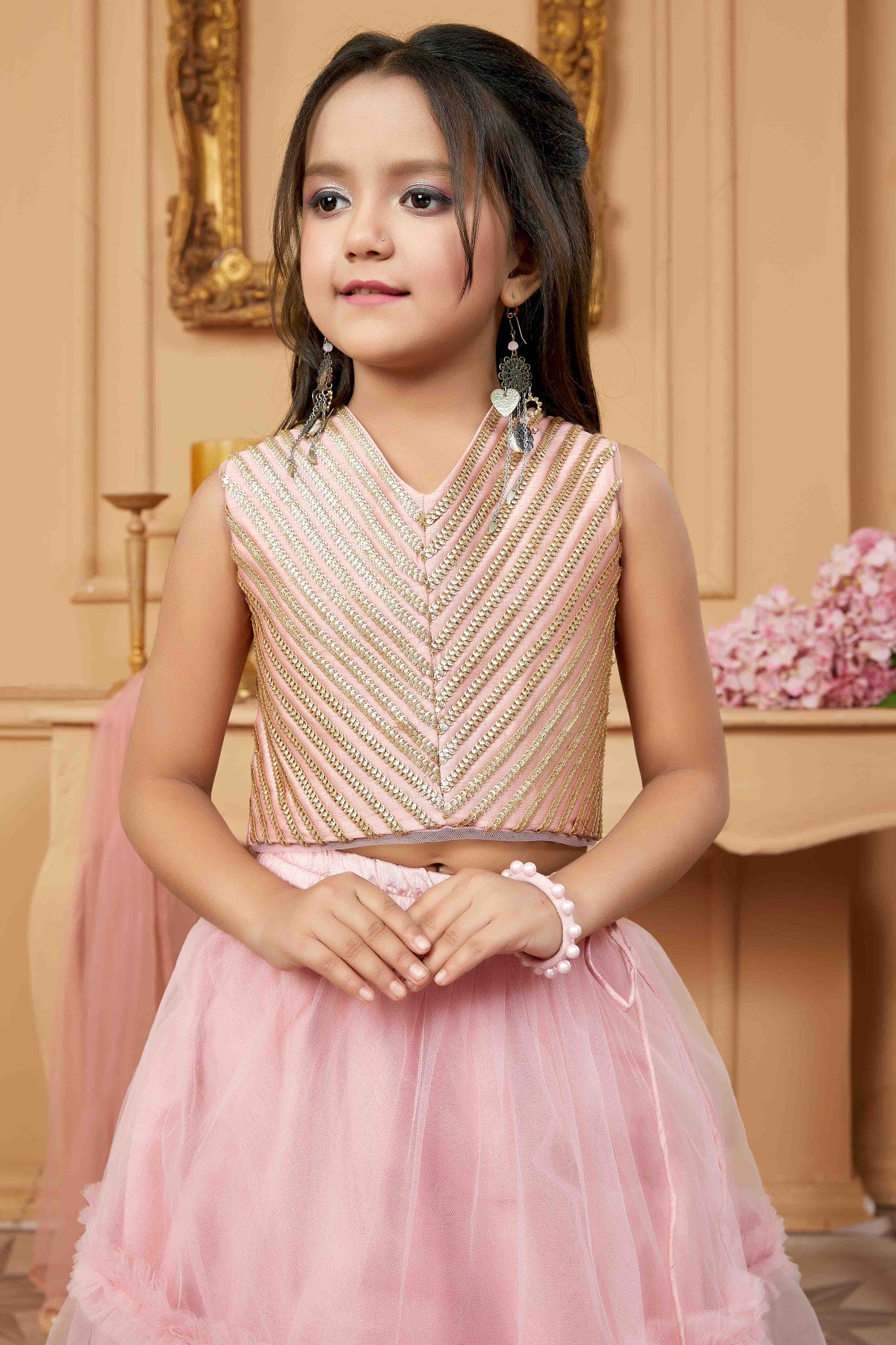 Pink Colour Net Lehenga Choli GW1070756 B