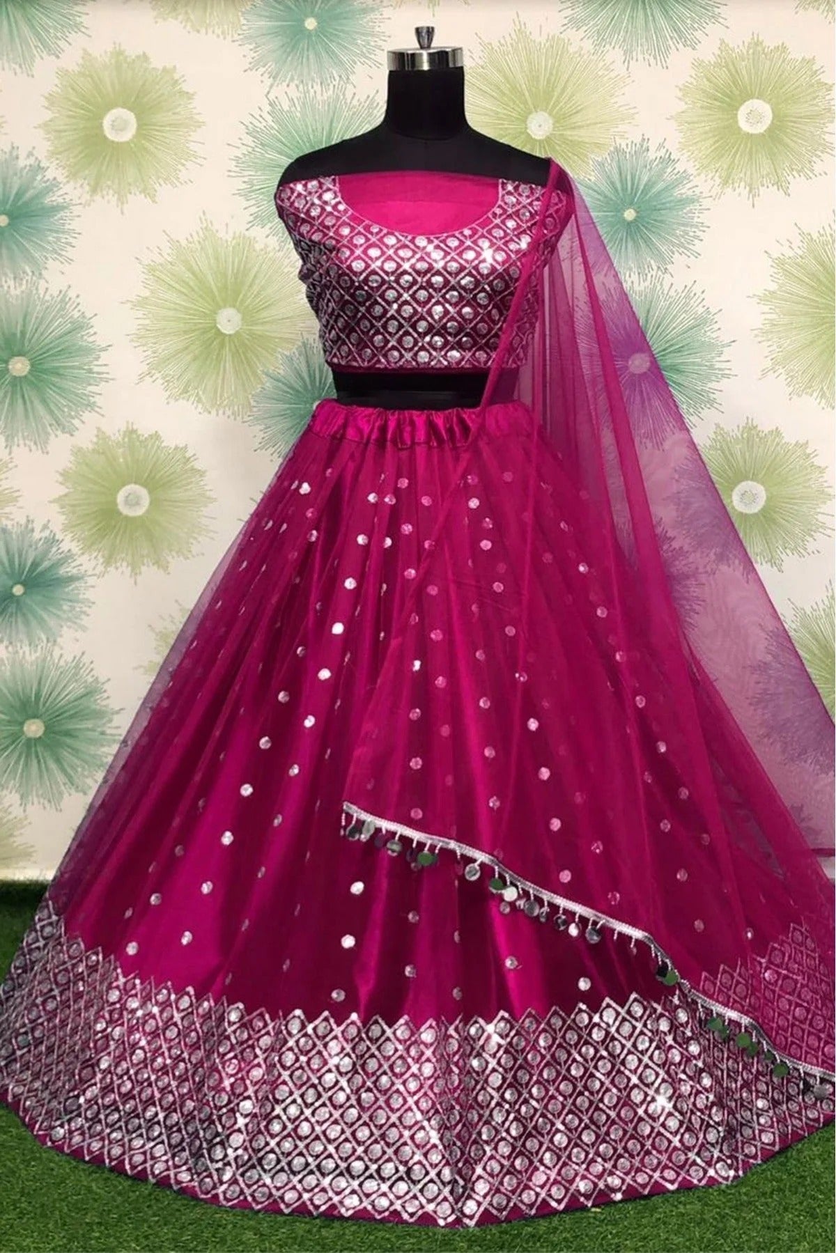 Pink Colour Net Lehenga Choli LC1020110