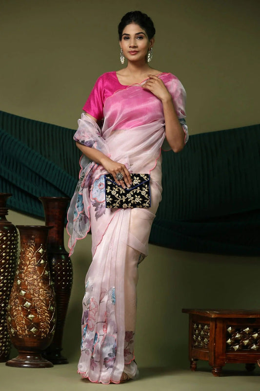 Pink Colour Organza Saree SD1110400
