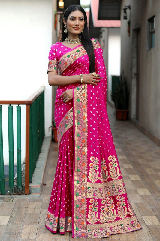 Pink Colour Paithani Silk Traditional Saree SD1110932