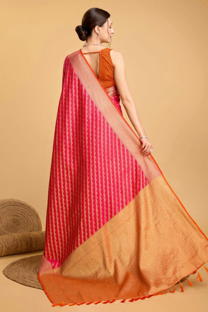 Pink Colour Patola Silk Saree SD1110029 A