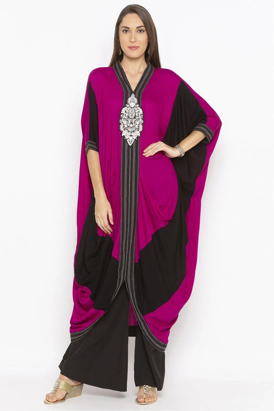 Pink Colour Plus Size Cotton Embroidery Kurta Set KR1070515