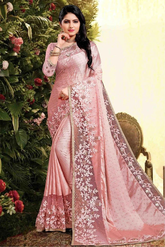 Pink Colour Rangoli Silk Designer Saree SD1120029