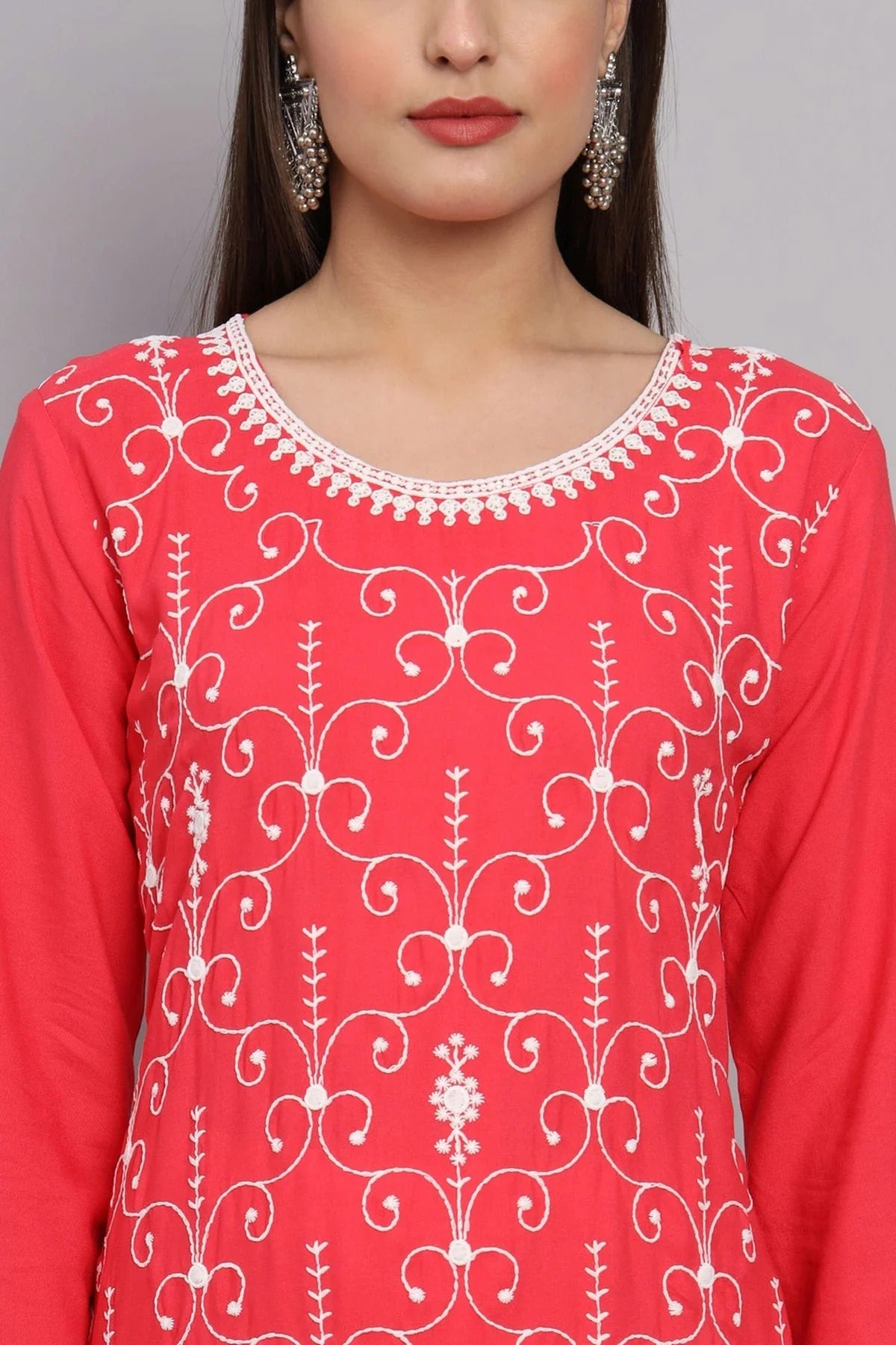 Pink Colour Rayon Kurti KR1111090 A