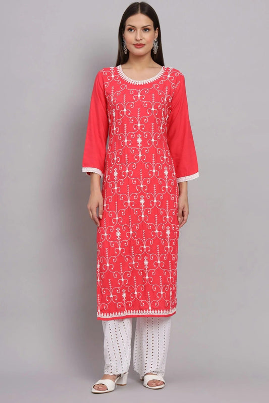 Pink Colour Rayon Kurti KR1111090