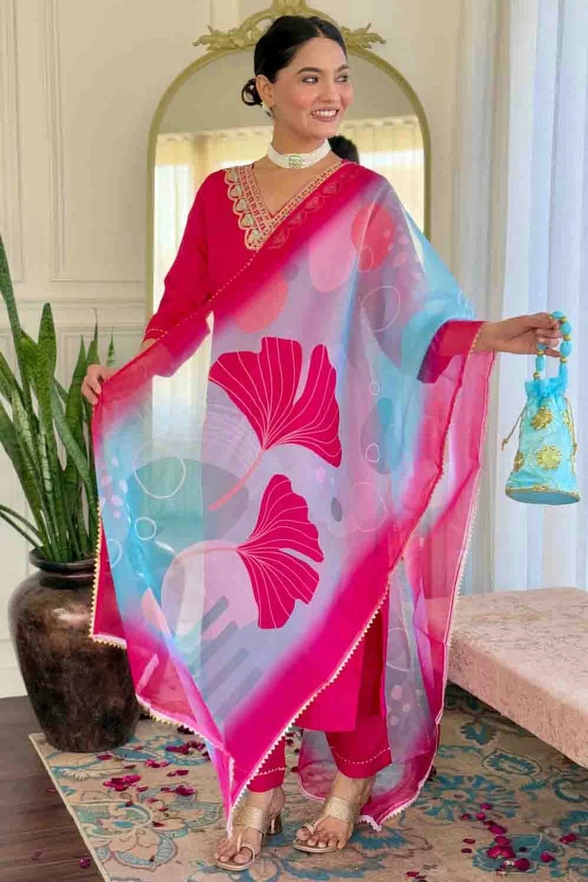 Pink Colour Rayon Slub Stitched Suit SS1113288 A